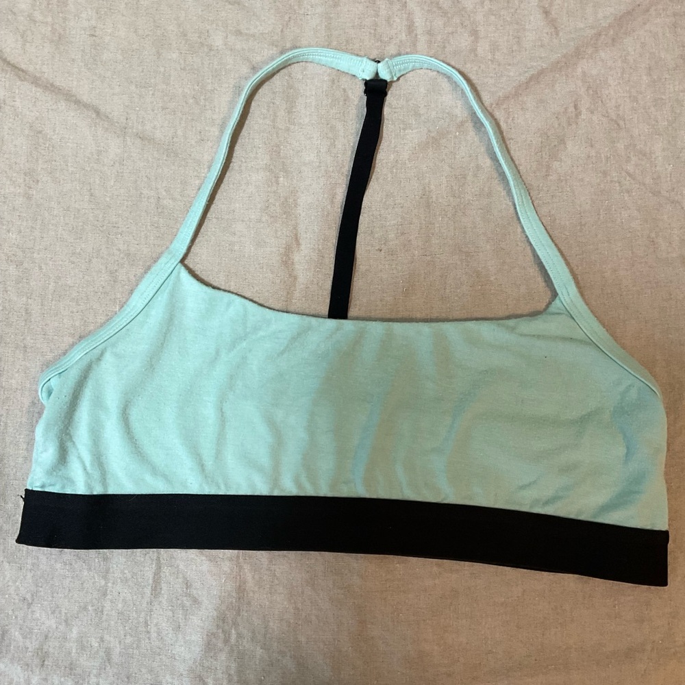 MeUndies Light Aqua and Black Racerback Bralette
